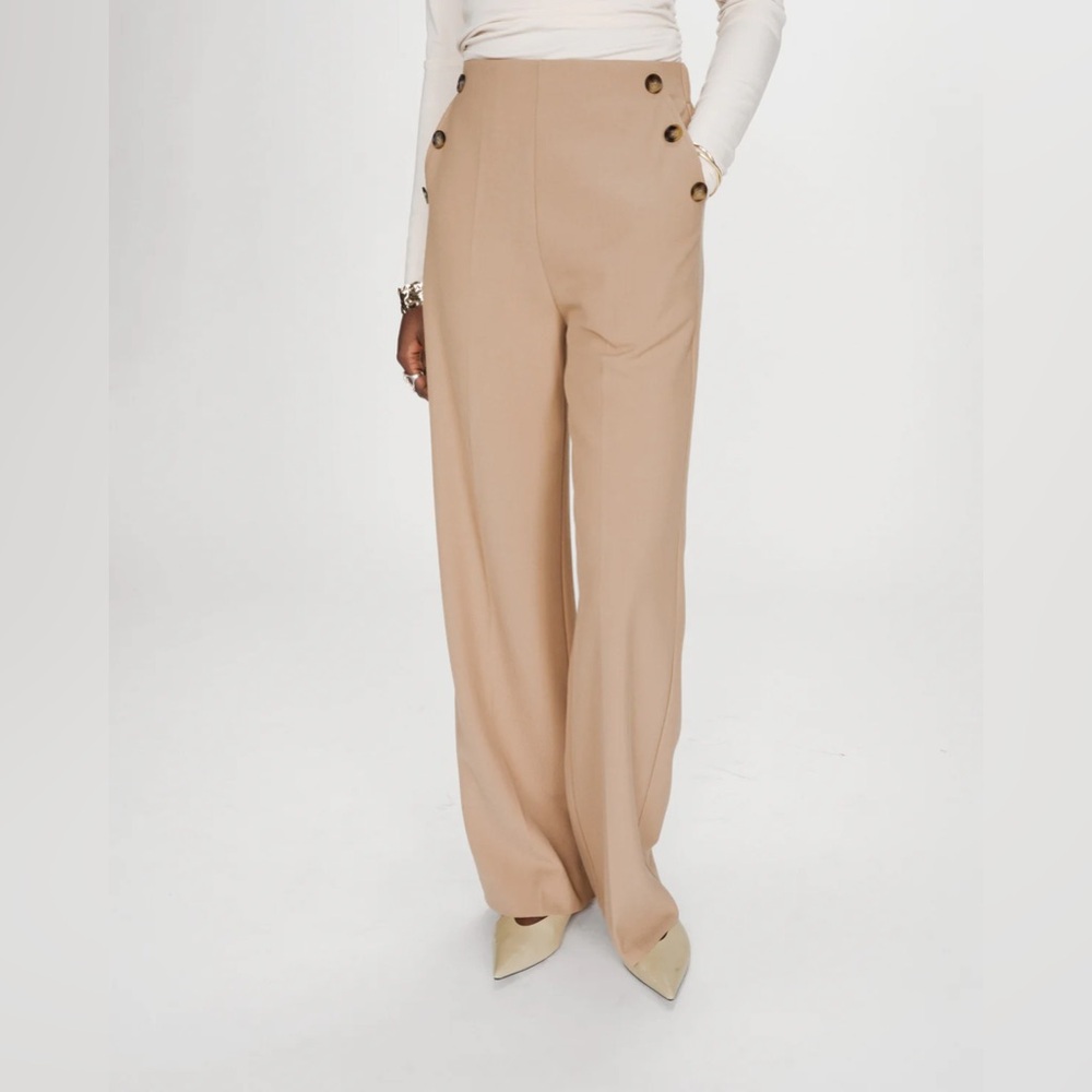 Grace & Mila - 
STRAIGHT TAILORED TROUSERS
CAMEL VALIGNY